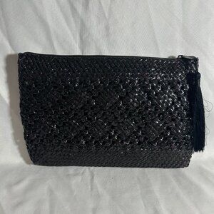 Handmade Basketweave Zippered Clutch
